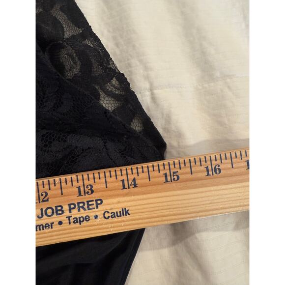 Vintage Ruched Evening Dress Womens 7/8 Black Beaded ILGWU Union 70s Formal Gown - Picture 12 of 13